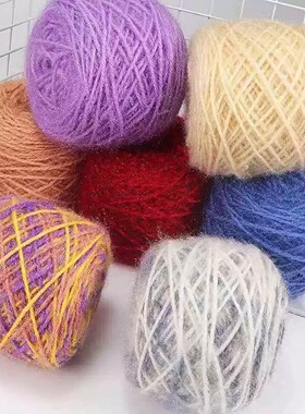 【官方正品】松鼠绒毛线团材料包