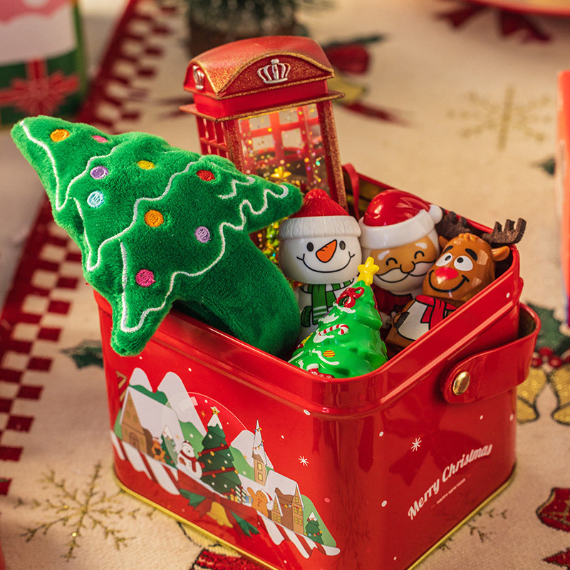 耶诞节装饰幼儿园场景布置礼品儿童老人雪人玩具礼物铁皮礼盒套组,淘宝优惠券,粉丝福利购,淘宝优惠卷