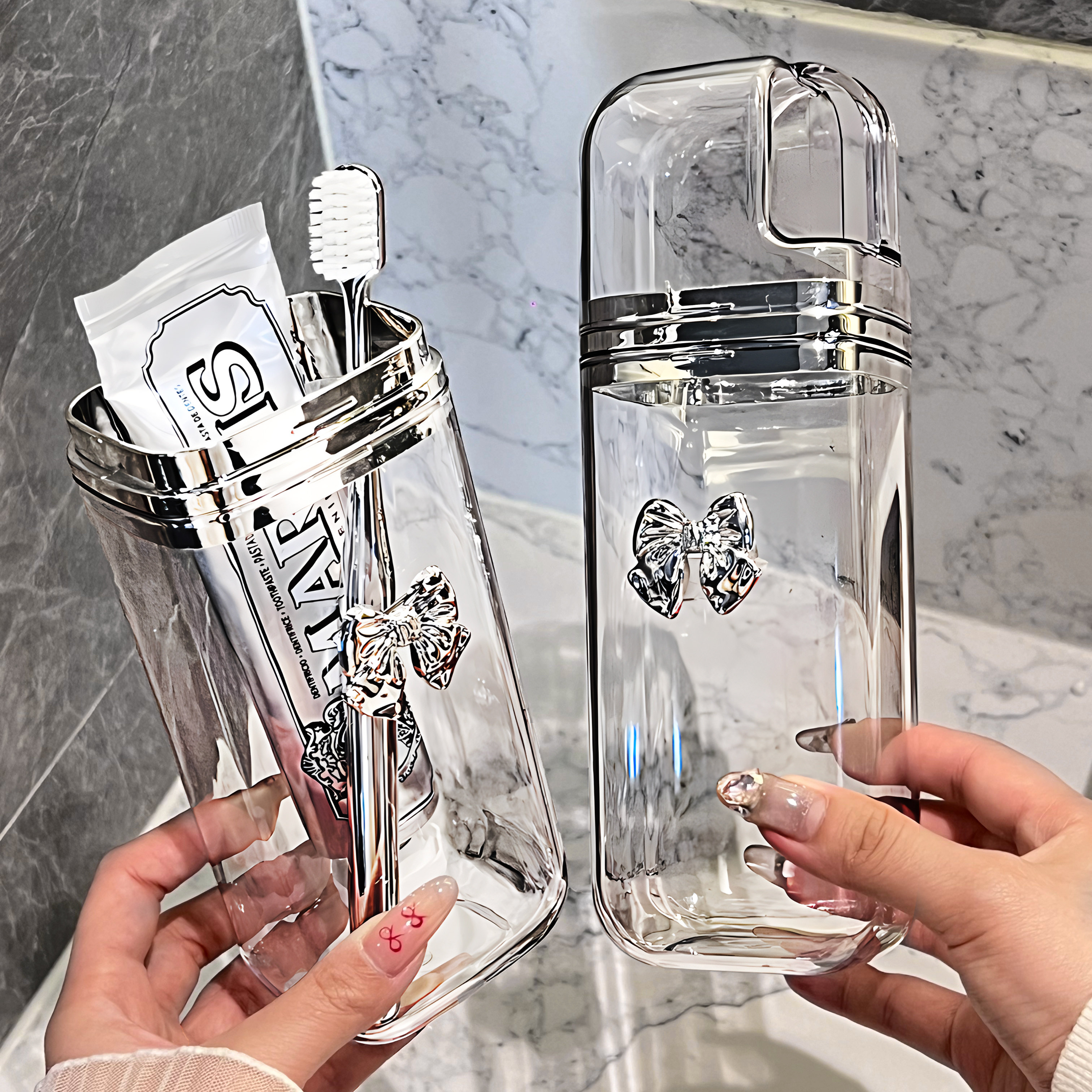 旅行洗漱牙刷收纳盒漱口杯电动便携牙具牙缸刷牙杯子套装旅游用品,淘宝优惠券,粉丝福利购,淘宝优惠卷