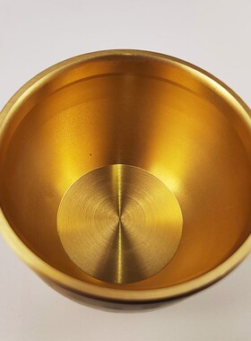 百福铜缸招财聚财纯黄铜米缸摆件办公室茶道加十二生肖骰子套装