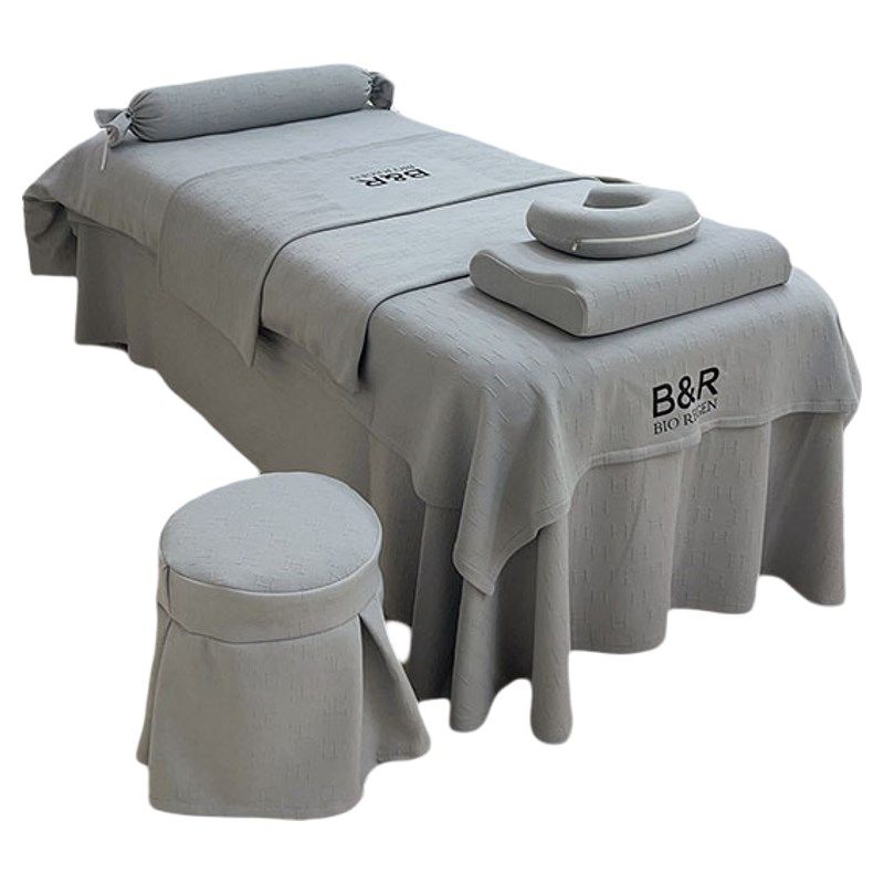 2024新款美容床罩四件套可定制logo一片式床盖美容院专用床单被罩,淘宝优惠券,粉丝福利购,淘宝优惠卷