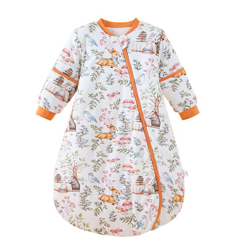 纯棉宝宝防踢被神器可拆袖婴儿睡袋秋冬季夹棉加厚儿童一体式睡衣,淘宝优惠券,粉丝福利购,淘宝优惠卷