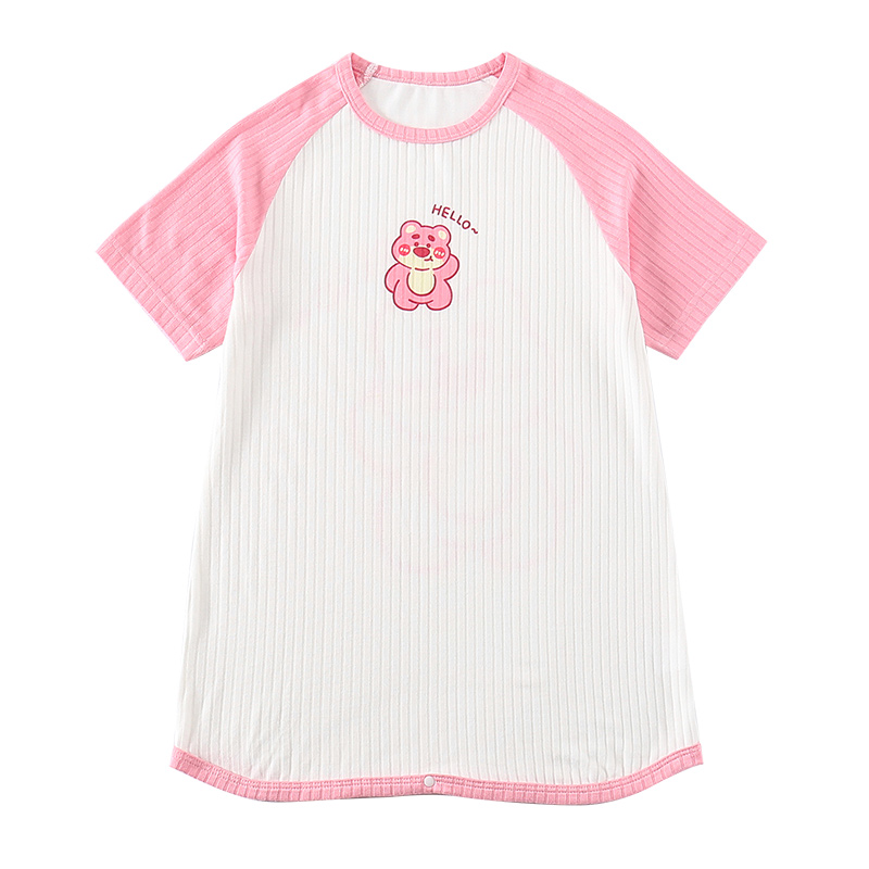 男童睡衣夏款2023新款薄款纯棉宝宝儿童连体睡袋夏季防着凉空调服 - 图2