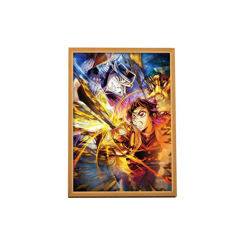 【完结纪念】鬼灭之刃周边相册光栅卡二变画框摆件动漫全员大合照,淘宝优惠券,粉丝福利购,淘宝优惠卷