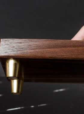 黑胡桃木底座摆件工艺品花瓶佛像长方形奇石茶具榉木托架实木底座