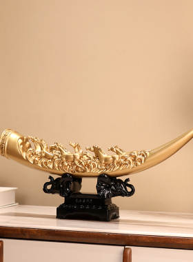 新中式马到成功摆件客厅招财玄关办公室书房酒柜装饰乔迁开业礼品