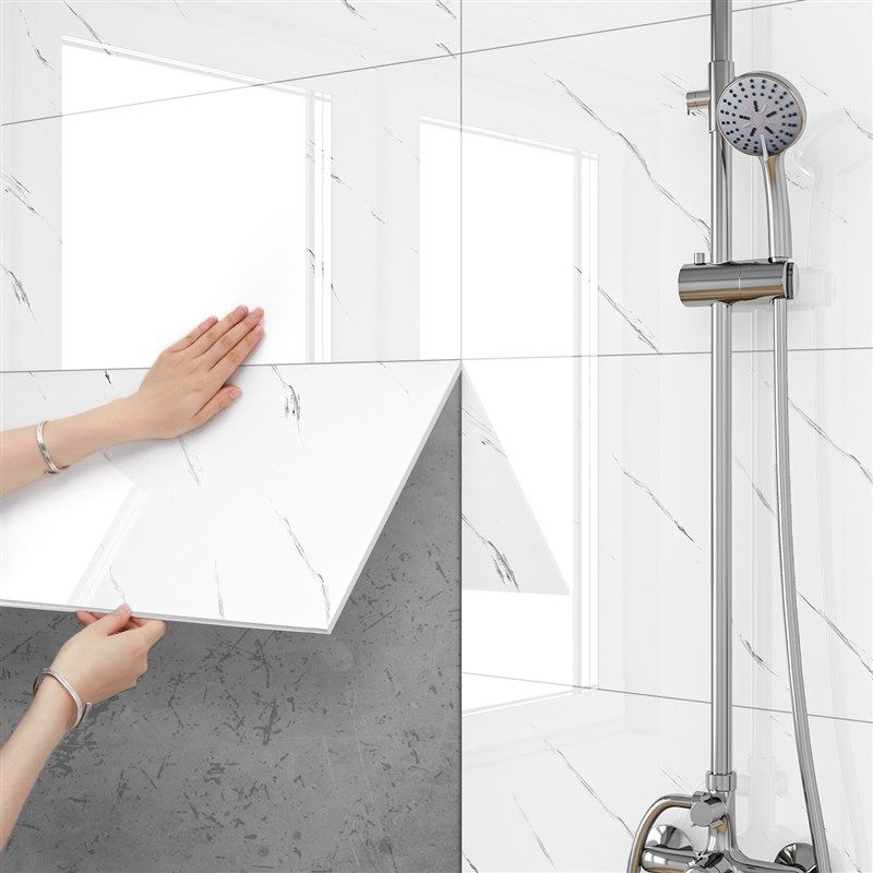 铝塑板墙贴自粘防水防潮pvc墙面装饰厨房卫生间仿大理石瓷砖贴纸,淘宝优惠券,粉丝福利购,淘宝优惠卷