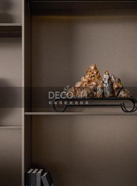 邸高家居新中式公司前台装饰品摆件高档办公室样品展示柜软装布置