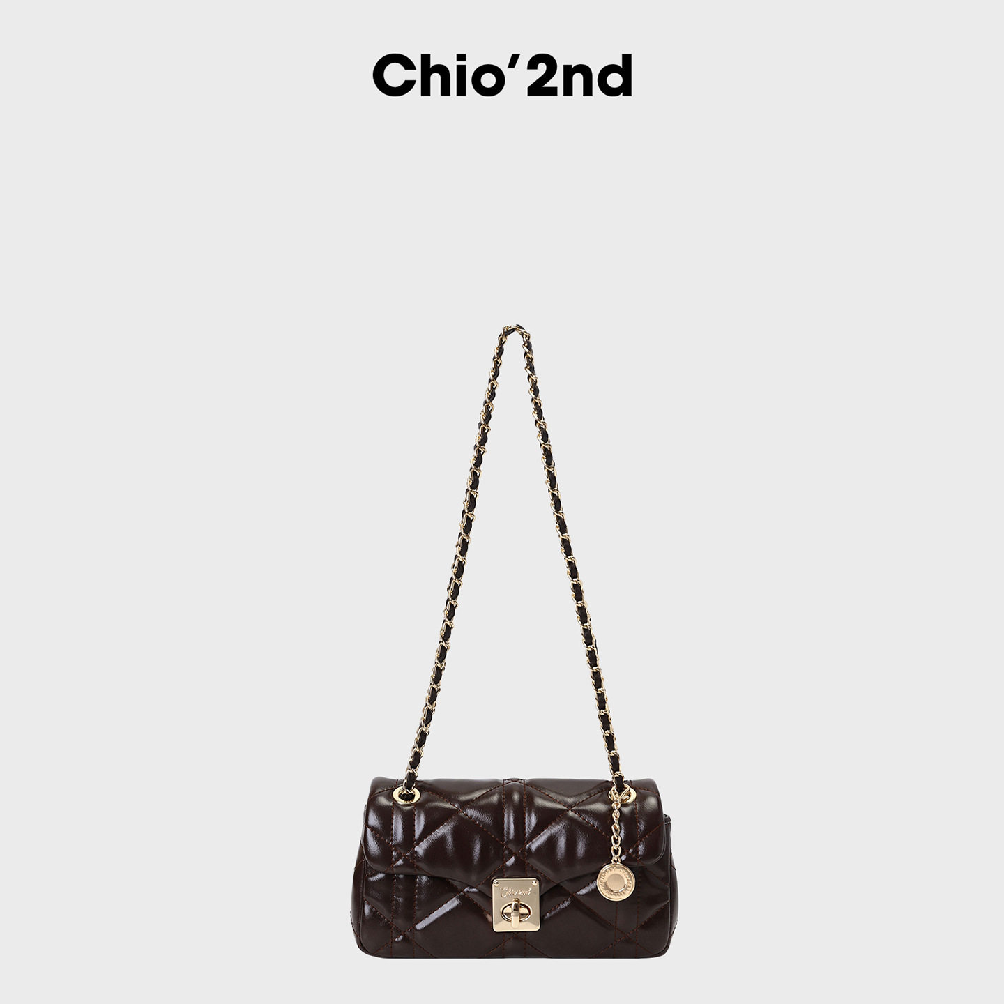 Chio’2nd小方包包女2025新款日常通勤菱格链条包手提单肩斜挎包,淘宝优惠券,粉丝福利购,淘宝优惠卷