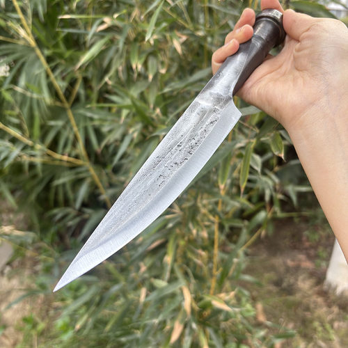 销子钢剔骨分割刀手工锻打割肉杀猪放血超快锋利小尖刀 - 图2