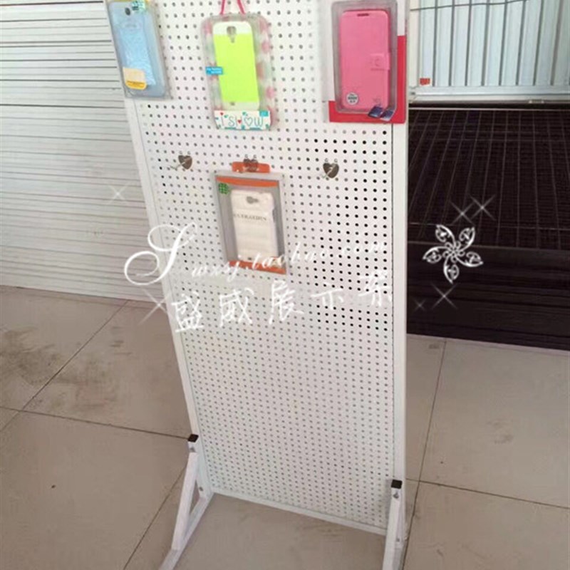 Free shipping hole b board shelf jewelry rack mobile phone accessories rack hardware tool rack floor hole board display rack hanging