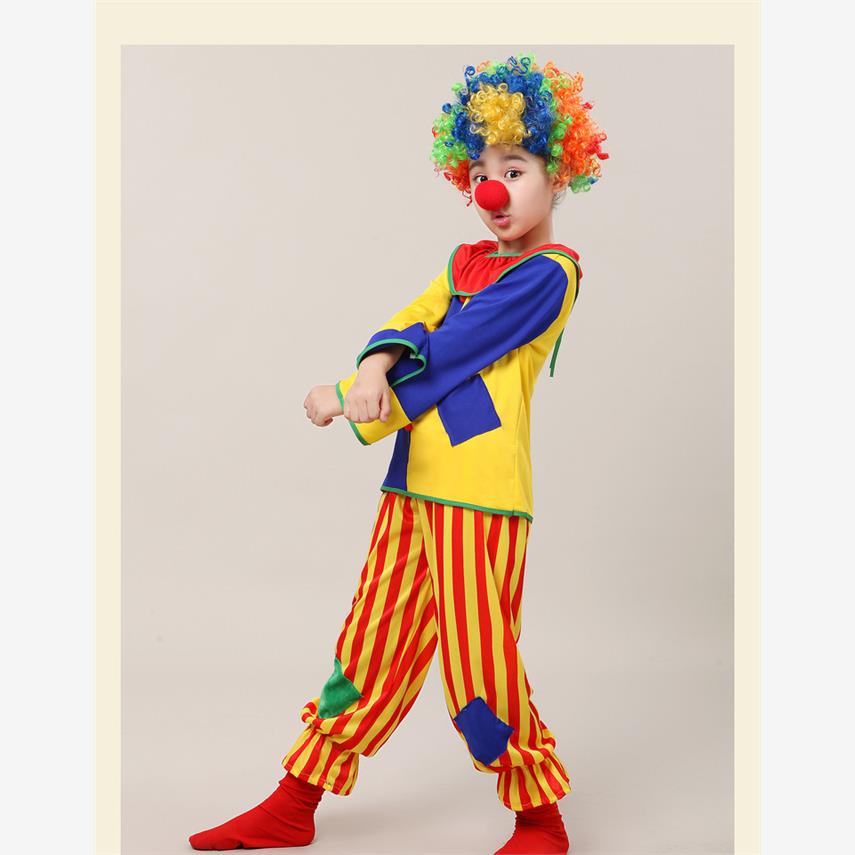 万圣节表演演出服饰男女童cosplay化妆舞会套装衣服 儿童小丑服装 - 图0