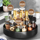 Kitchen rotary seasoning storage rack household countertop seasoning bottle multi-function special oil, salt, sauce and vinegar storage box