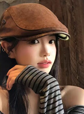 美式复古前进帽百搭反戴画家帽子