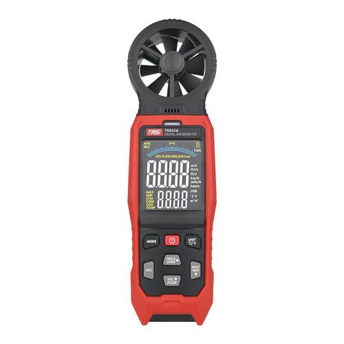 特安斯一体手持数字风速计风速风量空气流速测量仪TA642A/B/C气象 - 图0