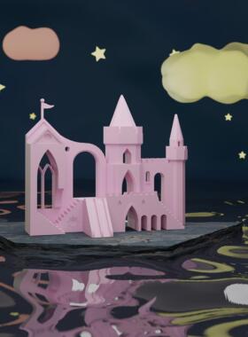 斗鱼缸小鱼缸造景云阶摆件山白设计高颜值桌面摆设礼物造景摆件