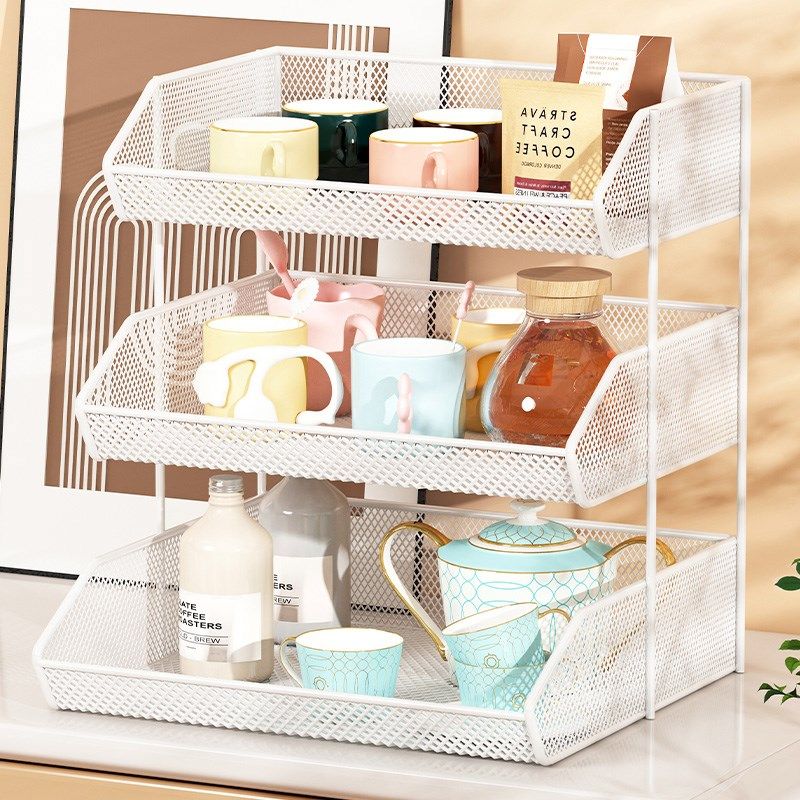 桌面茶具置物架家用桌面杯子厨房餐桌储物架茶杯架多层水杯收纳架,淘宝优惠券,粉丝福利购,淘宝优惠卷