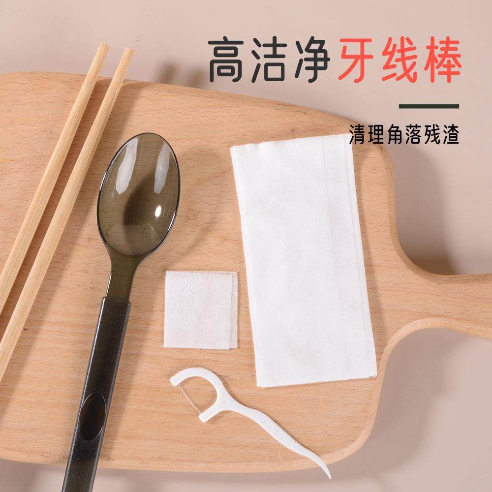 定制一次性筷子勺子套装高档餐具包牛皮纸商用外送饭店餐具筷工厂 - 图0