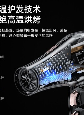 【粉丝】吹风机家用大功率蓝光负离子不伤发理发店冷热学生宿舍