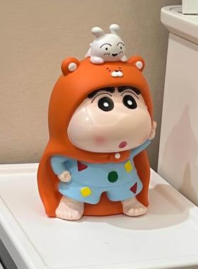 披风小新存钱罐宿舍卧室模型摆件蜡笔小新卡通收纳存钱罐生日礼物