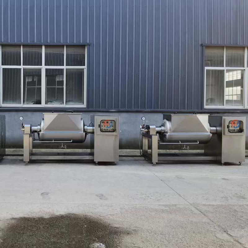 电磁横轴搅拌炒锅 高粘度物料大型炒料机 肉松豆沙炒制夹层锅 - 图1