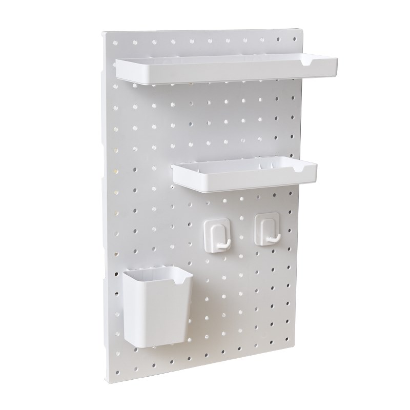 Desktop hole board storage rack student dormitory dormitory desktop desk stationery sundry organizer hook display