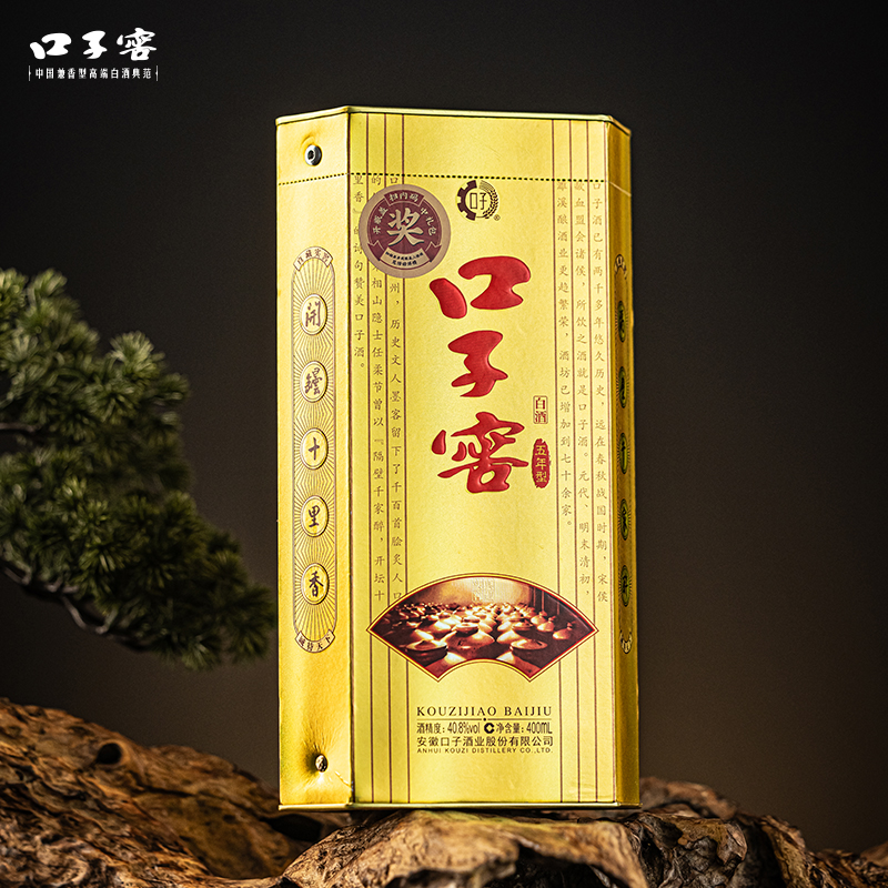 口子窖5年型40.8度400mL*1 单瓶装 五年型安徽兼香型纯粮白酒送礼