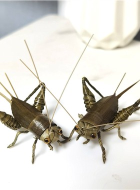 中国非遗棕编蟋蟀手工小