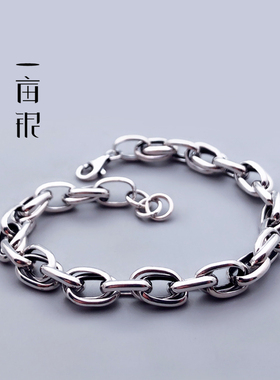 锁链圆环复古手链几何简约男女款