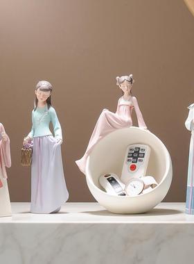 国风中式古装女孩小摆件人物家居装饰品客厅电视柜桌面送女生礼物