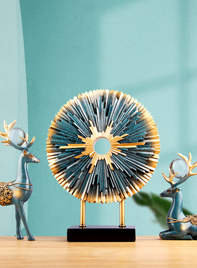 北欧风格麋鹿客厅玄关电视酒柜树脂工H艺品摆件家居创意现代装饰