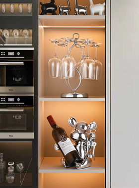 轻奢高档红酒杯架摆件酒柜装饰品家居餐边客L厅2023新款高端大气