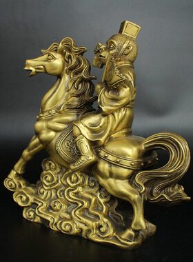 猴上摆件马温上纯铜马骑齐天大圣马工艺品马摆件封侯弼孙悟空礼品