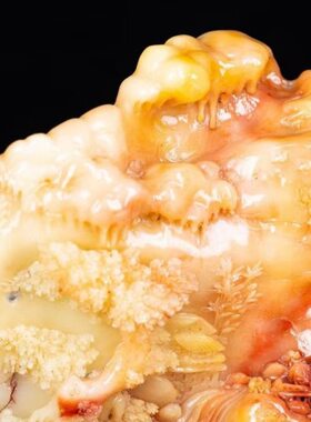 石高山流水福建寿摆设原石小摆件芙蓉办公桌装饰山家居巧雕工艺品