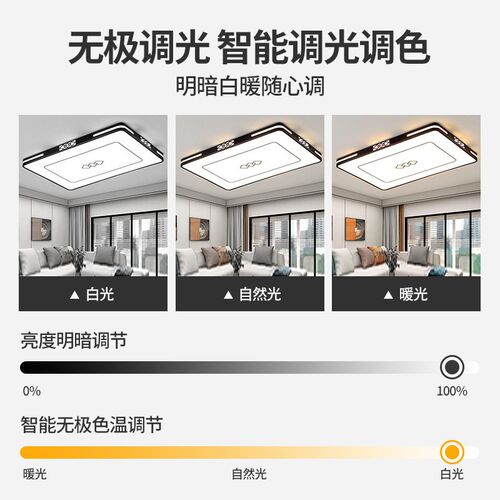 大厅吸顶a灯饰客厅大灯主卧室吊灯具大全现代简约大气中山2025新 - 图1