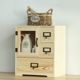 Creative desktop cosmetic storage box solid wooden storage cabinet wooden desk drawer storage box storage box
