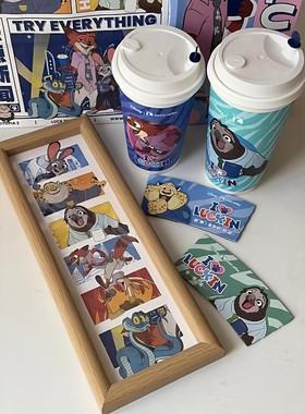 疯狂动物城咖啡袋改造相框