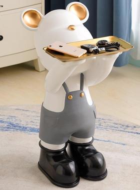 暴力熊大摆件客厅落地家居装饰品电视柜旁高端大气上档次乔迁礼品