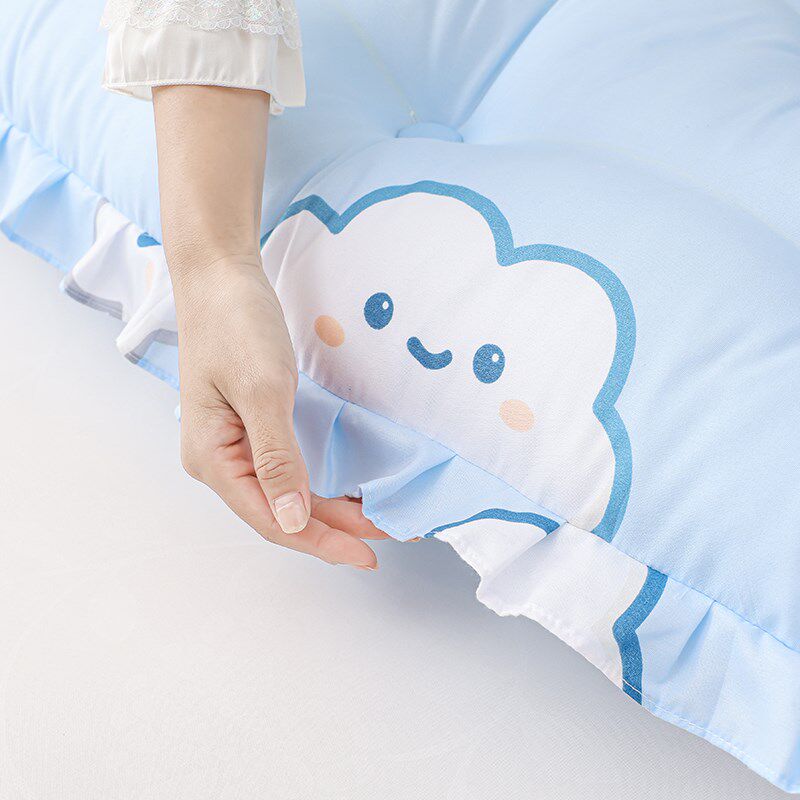 Small fresh dormitory bed cushion student waist protector large pillow bedside anti-collision free Q removable and washable sofa bay window backrest