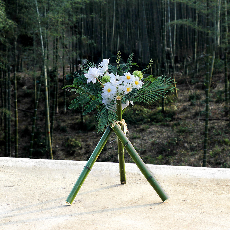 竹子三脚架支架子订婚庆婚礼周岁道具装饰布置美陈摆件支撑竹筒竿,淘宝优惠券,粉丝福利购,淘宝优惠卷