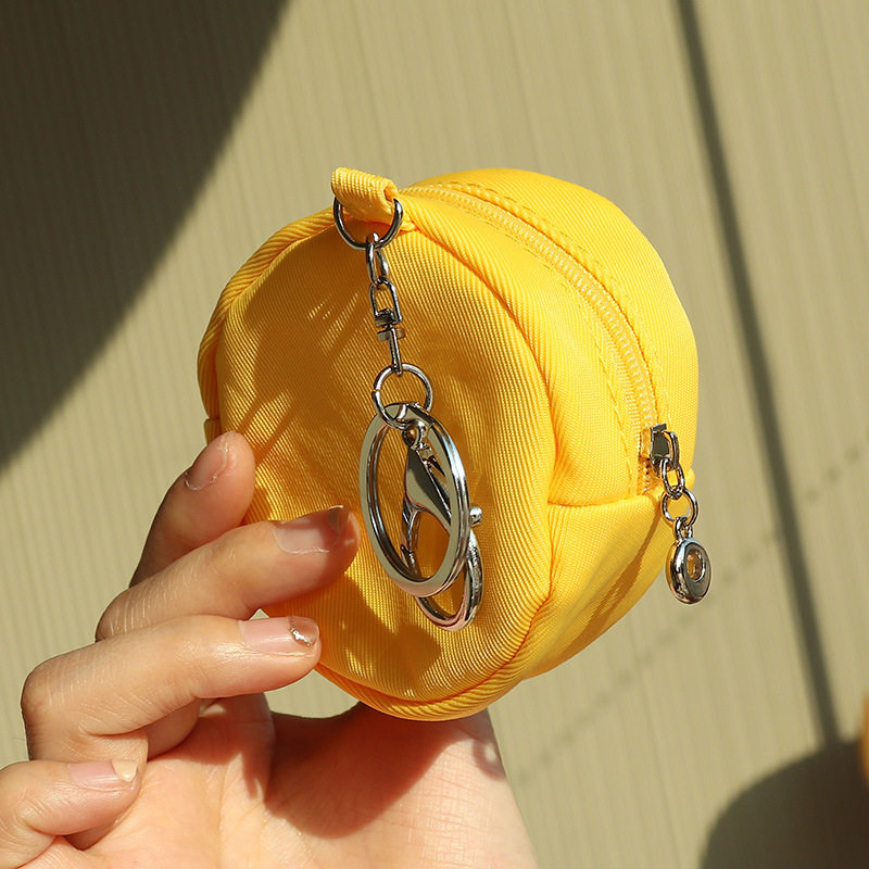 个性圆形透明PVC帆布零钱包迷你宠物仓鼠外出包耳机硬币收纳小包,淘宝优惠券,粉丝福利购,淘宝优惠卷