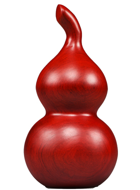 红色木质雕刻葫芦摆件木葫芦家居客厅装饰店铺工艺品新居乔迁送礼