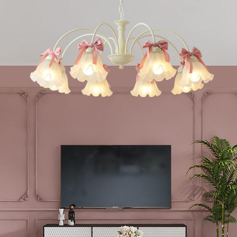 法式奶油风卧室吊灯少女蝴蝶结可爱客厅餐厅创意儿童房服装店灯具,淘宝优惠券,粉丝福利购,淘宝优惠卷
