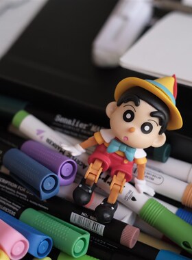 超级迷你木偶奇遇记长鼻新酱公仔模型皮诺曹手办家居玩具装饰摆件