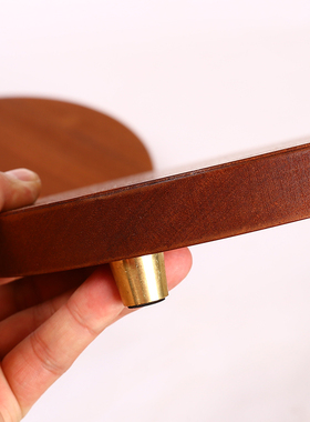 花梨沙比利木底座摆件工艺品花瓶佛像奇石花盆圆形木雕托刻字定制