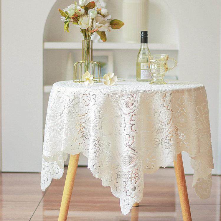 白色蕾丝桌布花边镂空ins复古茶几布圆桌床头柜沙发冰箱方巾盖布,淘宝优惠券,粉丝福利购,淘宝优惠卷