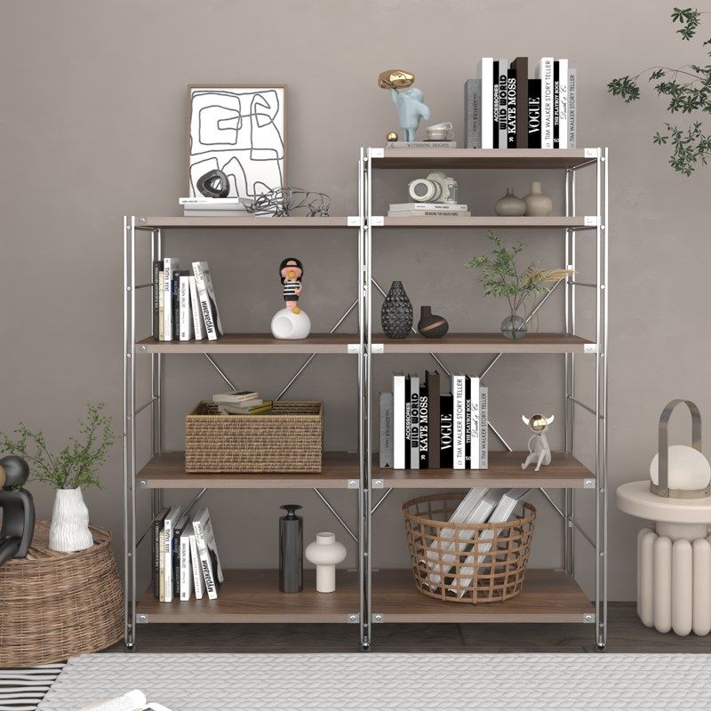 落地置物架日式厨房简约收纳展示柜北欧书房多层架子阳台储物柜,淘宝优惠券,粉丝福利购,淘宝优惠卷