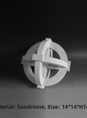 现代简单的三维几何黑白装饰斯堪的纳维亚样板间客厅酒柜书房创意