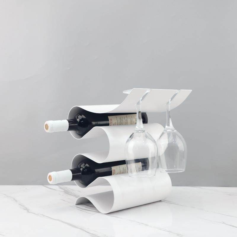 现代简约金属S形红酒架摆件样板房酒柜书房客厅电视柜桌面装饰品,淘宝优惠券,粉丝福利购,淘宝优惠卷