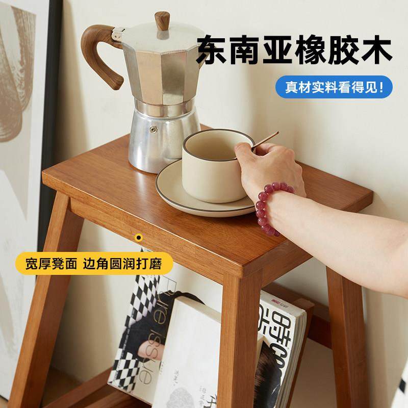 实木梯凳家用登高梯子折叠凳楼体凳两用梯椅置物架爬梯小户型坐凳,淘宝优惠券,粉丝福利购,淘宝优惠卷